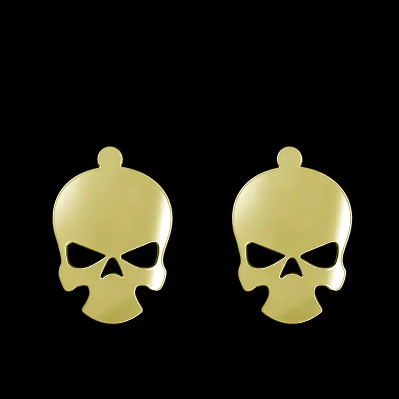 گوشواره طلا 18 عیار زنانه مدوپد مدل جمجمه کد GA1-15648