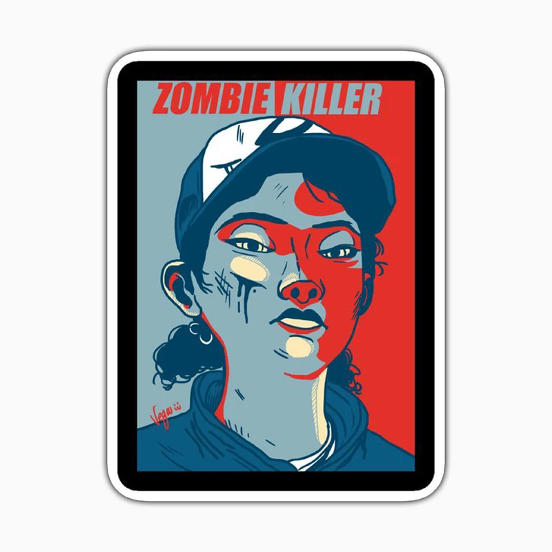 استیکر لپ تاپ و موبایل بووم طرح Zombie Killer کد FR91