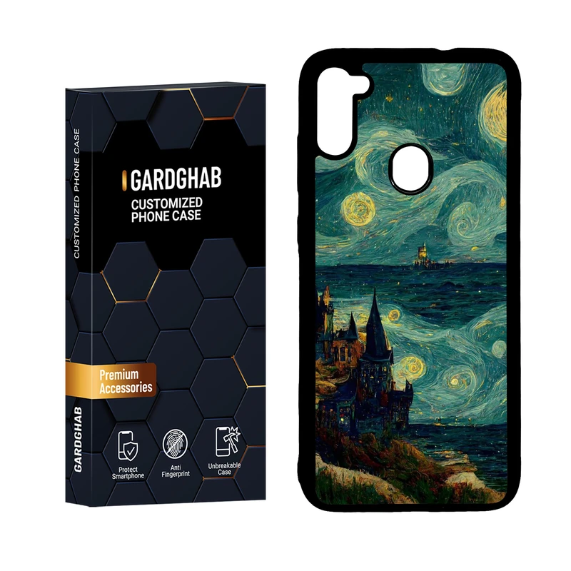 کاور گارد قاب مدل دور ژله ای هنری مناسب برای گوشی موبایل سامسونگ Galaxy A11 / M11