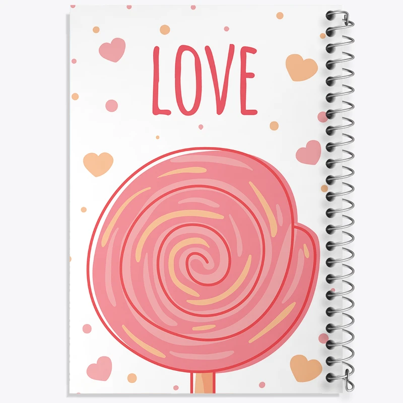 دفتر لیست خرید 50 برگ خندالو طرح Love کد N254