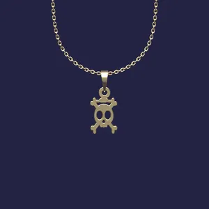 گردنبند طلا 18 عیار زنانه مدوپد مدل جمجمه کد Z2-1-1227