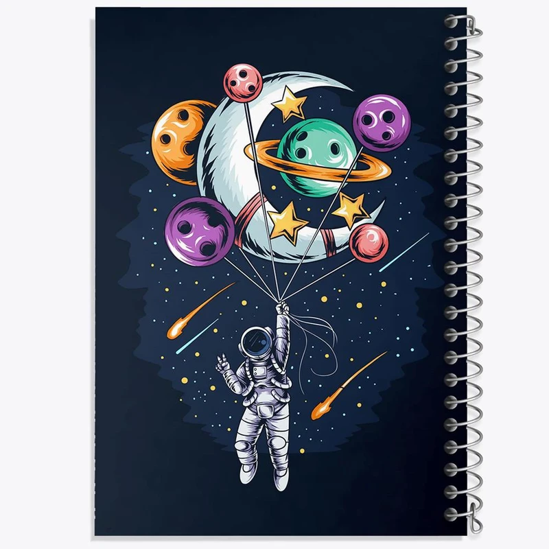 دفتر لیست خرید 50 برگ خندالو طرح فضایی کد 25134