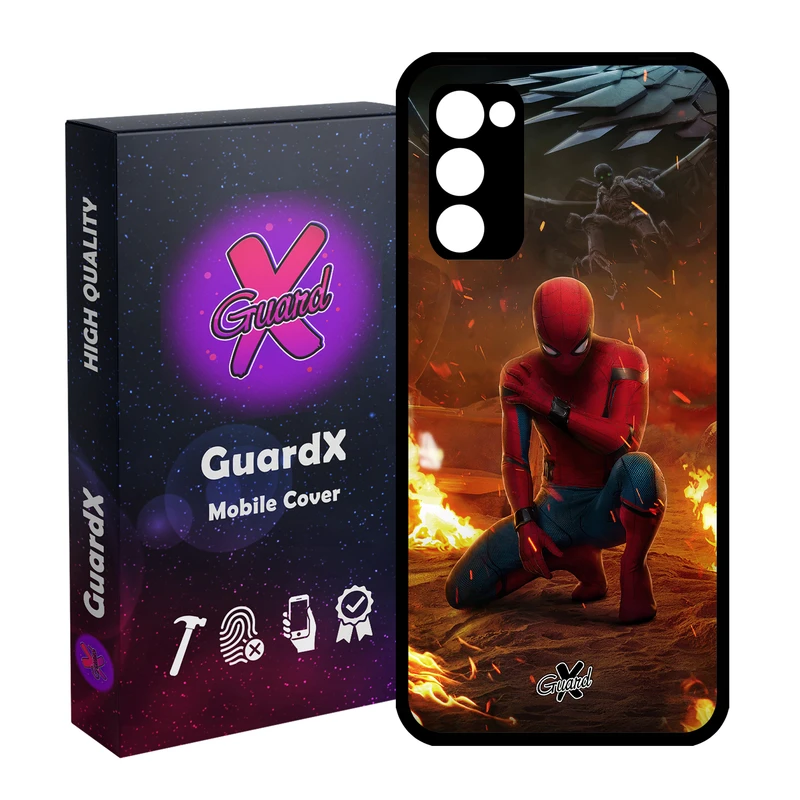 کاور گارد ایکس طرح Spider Man مدل Glass10098 مناسب برای گوشی موبایل سامسونگ Galaxy S20 FE