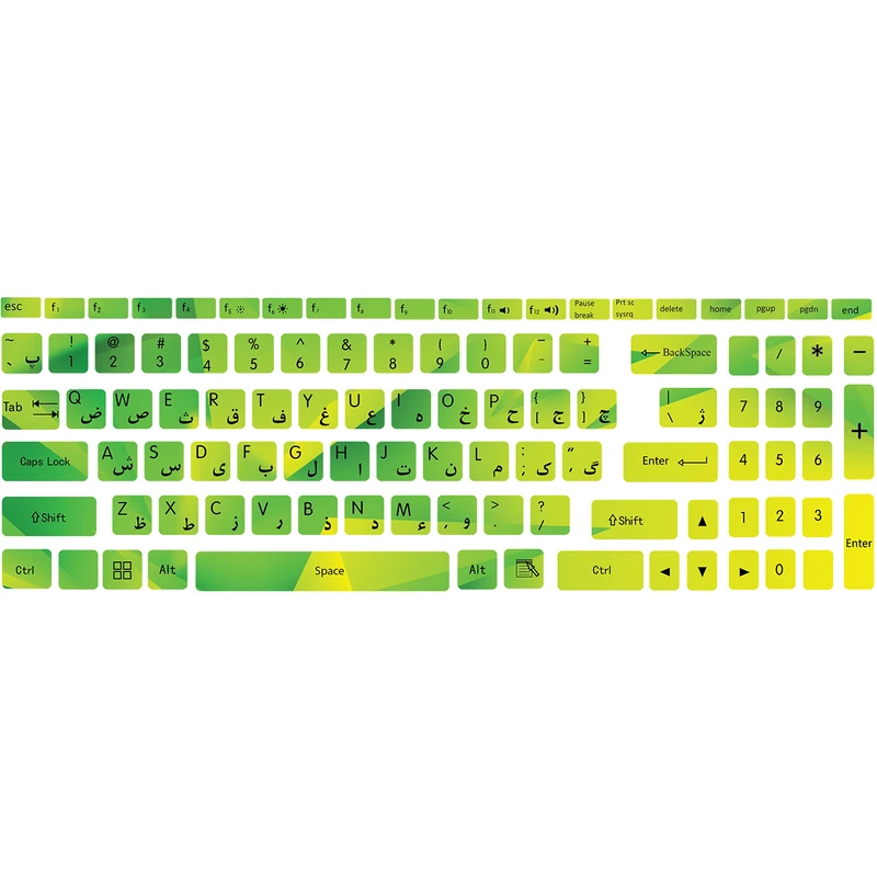  برچسب حروف فارسی کیبورد کد C-09