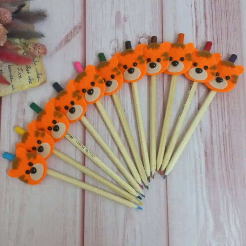 سرمدادی مدل حروف الفبا طرح ببر بسته 5 عددی