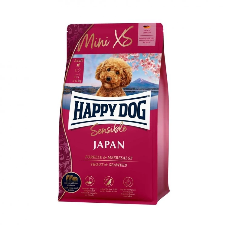 غذای خشک سگ هپی داگ مدل  Mini Xs Sensible Japan وزن 1.3 کیلوگرم