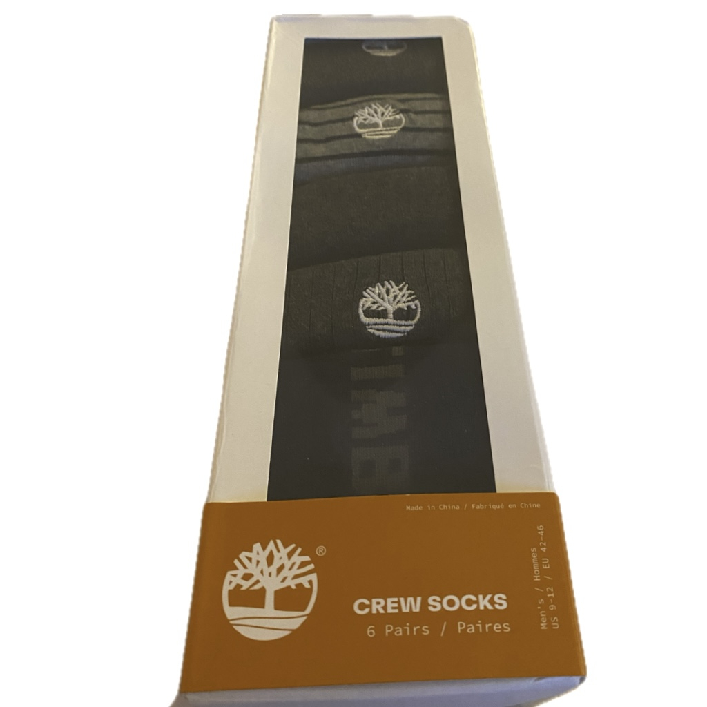جوراب مردانه تیمبرلند مدل Crew-Socks مجموعه 6 عددی