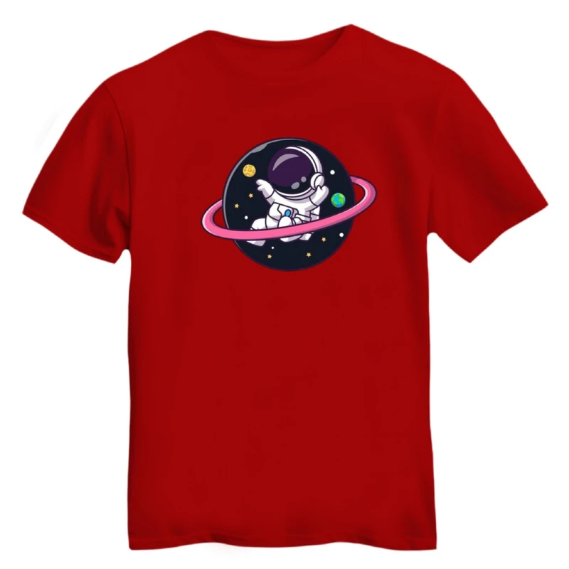 تی شرت آستین کوتاه زنانه مدل فضانورد کد ۲۱