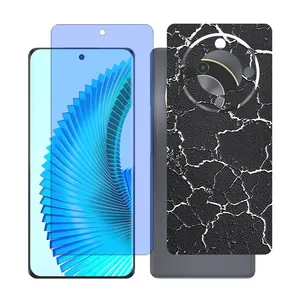 Glass together model anti blue screen protector suitable for Honor X9b mobile phone with back cover sticker