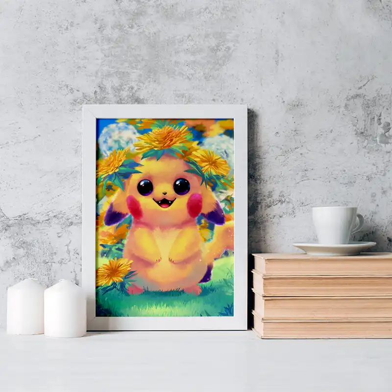 تابلو خندالو مدل پیکاچو انیمه پوکمون کد 17360