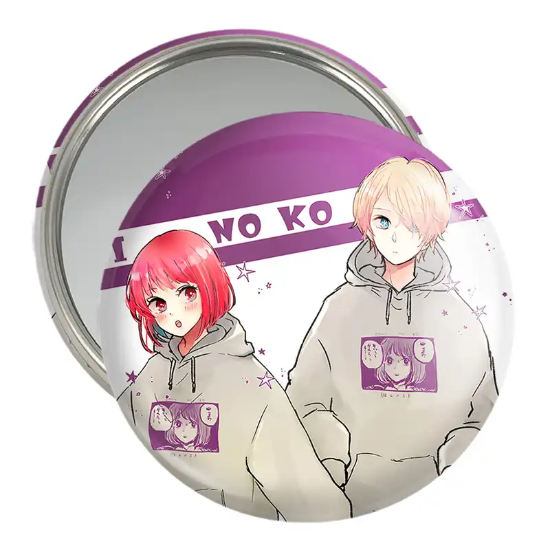 آینه جیبی خندالو مدل کانا آریما و هوشینو انیمه اوشی نو کو ستاره من Oshi No Ko کد 27477