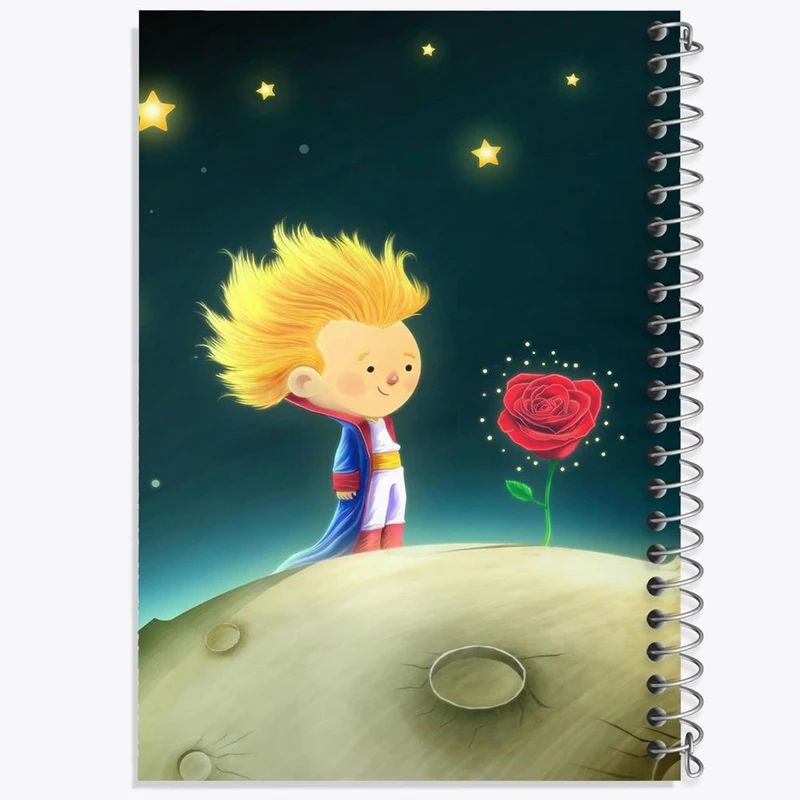 دفتر شطرنجی 50 برگ خندالو طرح شازده کوچولو کد 1840