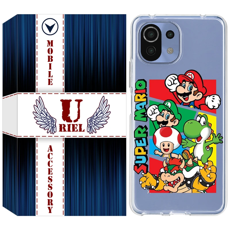 کاور یوریل مدل Clear کد 76 طرح ماریو مناسب برای گوشی موبایل شیائومی Mi 11 Lite / 11 Lite 5G NE