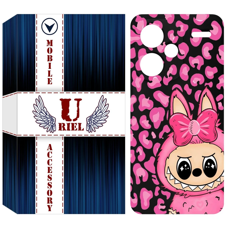 کاور یوریل مدل KSH کد 107 طرح عروسک لبوبو مناسب برای گوشی موبایل شیائومی Redmi Note 13 Pro Plus