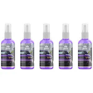 اسپری خوشبو کننده خودرو هوگو مدل 018 با رایحه Perfume حجم 50 میلی لیتر بسته 5 عددی