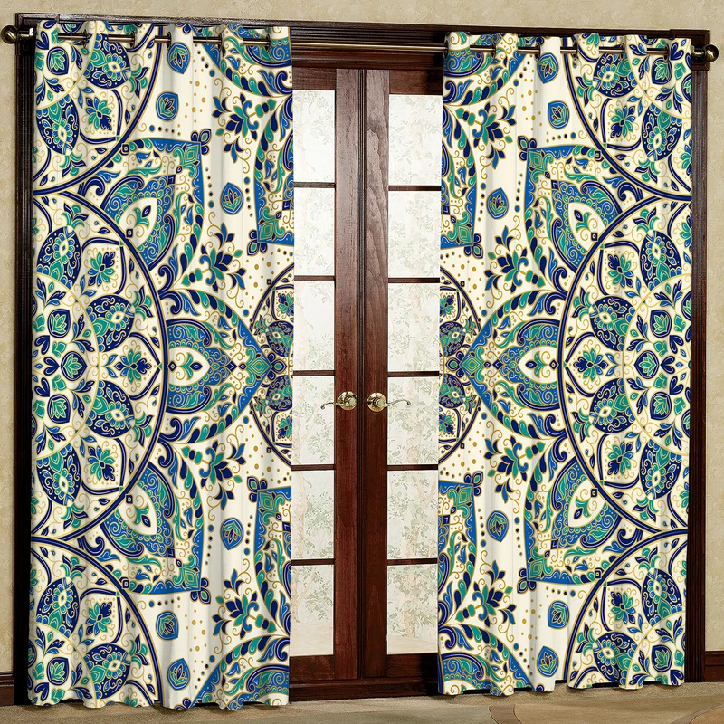 پرده مدل هازان پانچی کد 1991 سایز 140x200 سانتی متر