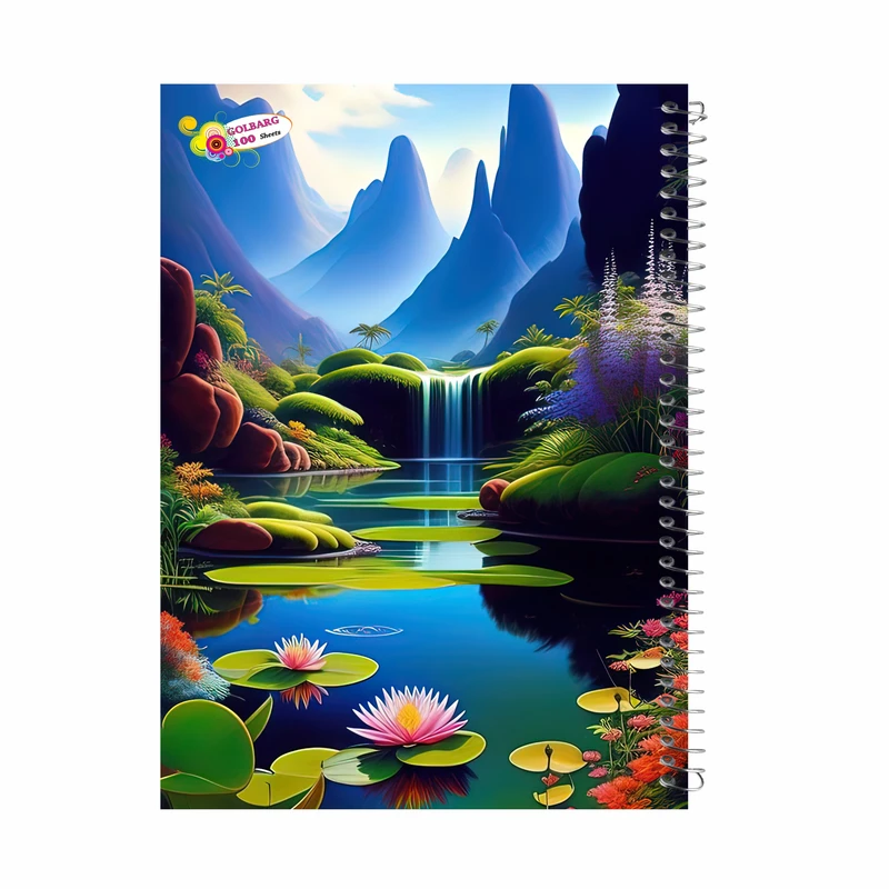 دفتر مشق 100 برگ گلبرگ مدل دبیرستانی کد 1611