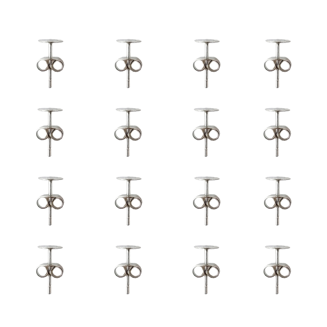 میخ گوشواره نمدیکا کد SilK16 بسته ۱۶ عددی