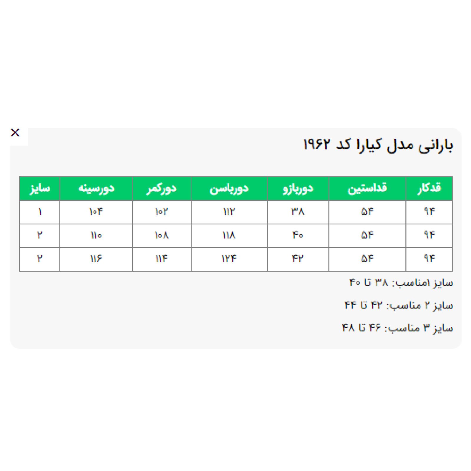 بارانی زنانه السانا کد 196215 -  - 7