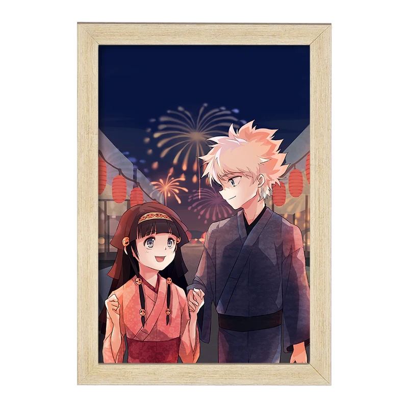 تابلو خندالو مدل کیلوا و آلوکا انیمه هانتر ایکس هانتر Hunter × Hunter  کد 11927