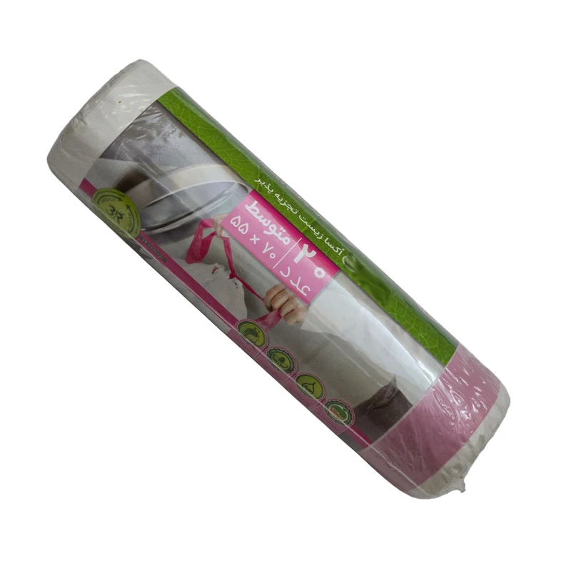 کیسه زباله کوالا مدل بنددار بسته 20 عددی