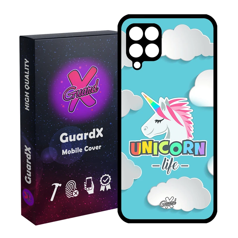کاور گارد ایکس طرح Unicorn مدل Glass10060 مناسب برای گوشی موبایل سامسونگ Galaxy A12