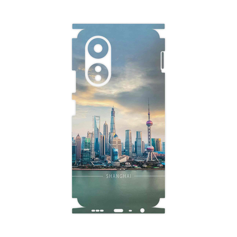 برچسب پوششی ماهوت مدل Shanghai_City-FullSkin مناسب برای گوشی موبایل اپو A58 4G