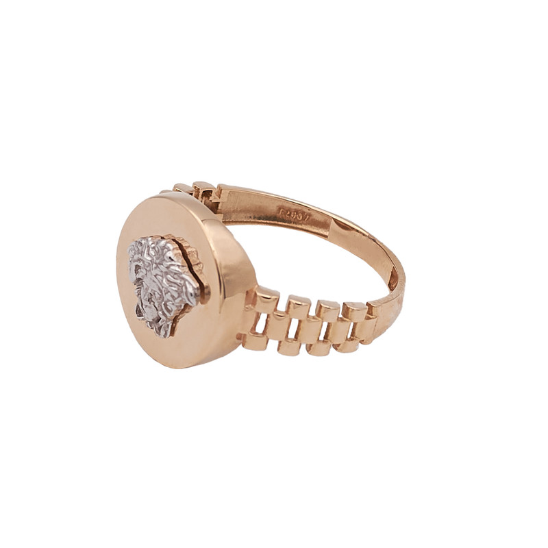 انگشتر طلا 18 عیار مردانه صلاحی گلد مدل 16187