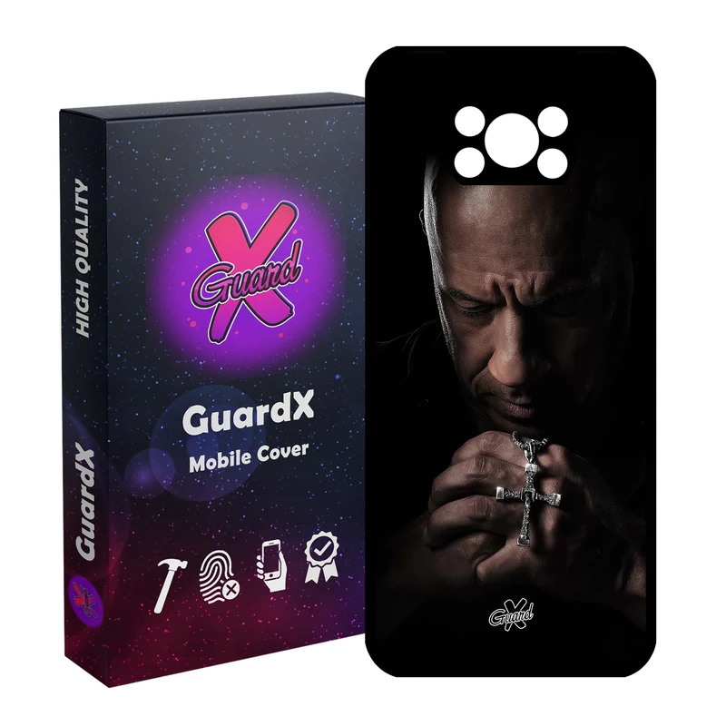 کاور گارد ایکس طرح وین دیزل مدل Glass10613 مناسب برای گوشی موبایل شیائومی Poco X3 NFC/Poco X3/Poco X3 Pro