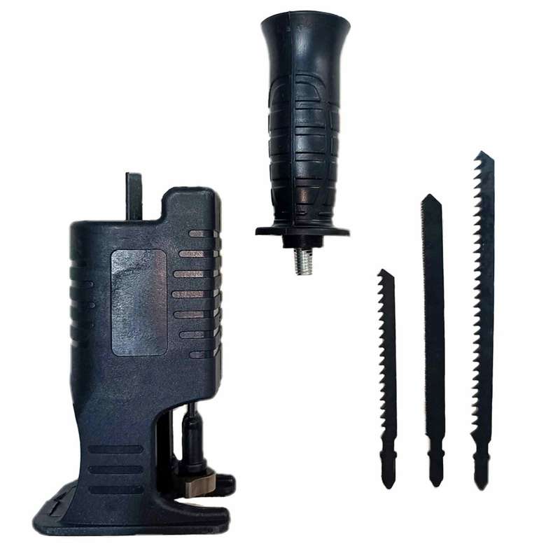 تبدیل دریل به اره عمود بر مدل 1404 به همراه تیغه اره مجموعه 5 عددی