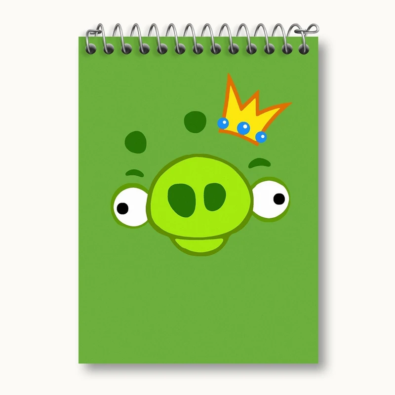 دفتر یادداشت 50 برگ خندالو مدل لئونارد پرندگان خشمگین Angry Birds کد 13866