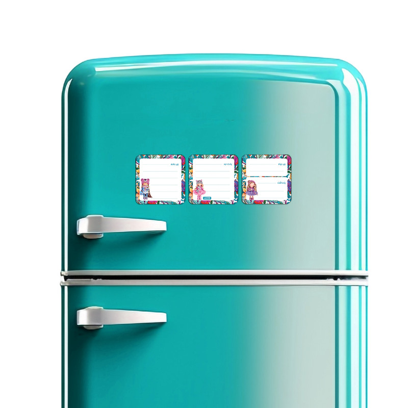 تخته وایت برد لاژید مدل برنامه ریزی سایز 9X9 سانتی متر مجموعه 3 عددی