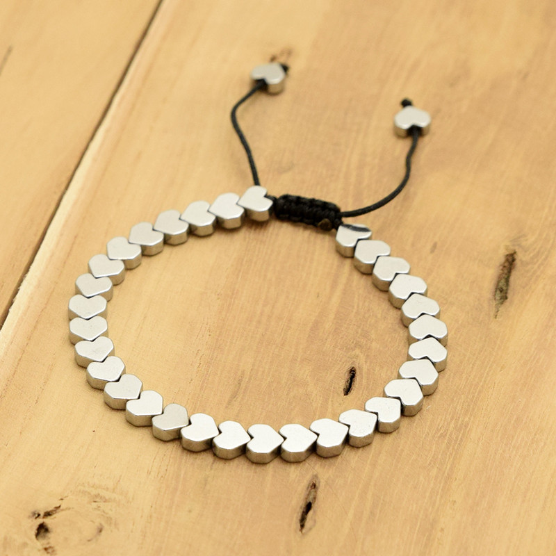 دستبند زنانه مدل قلب H1