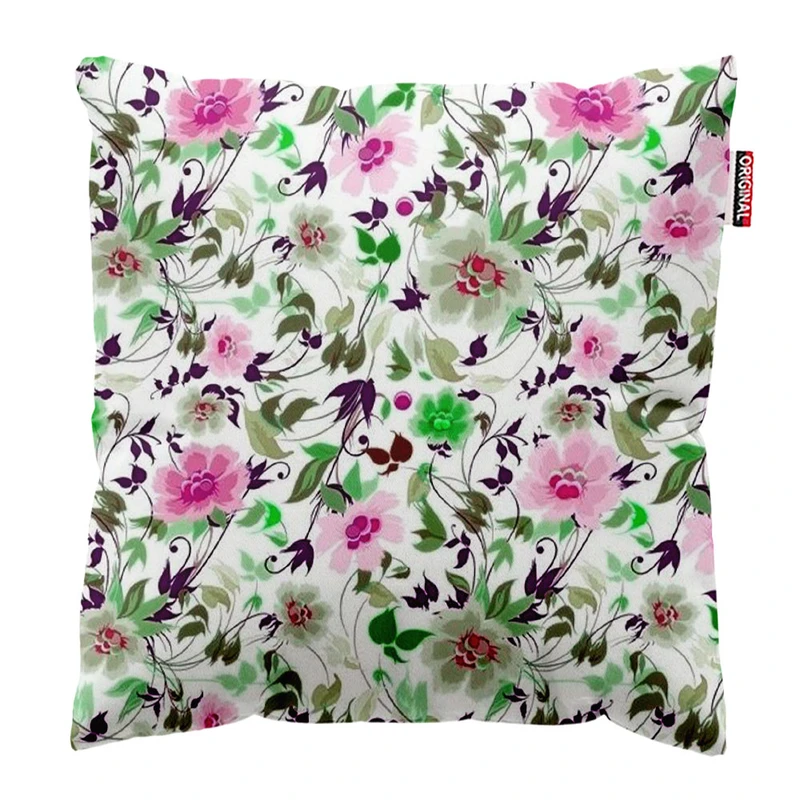 کوسن پاد آفرین طرح گل کد 4987 سایز 30*30 سانتی متر