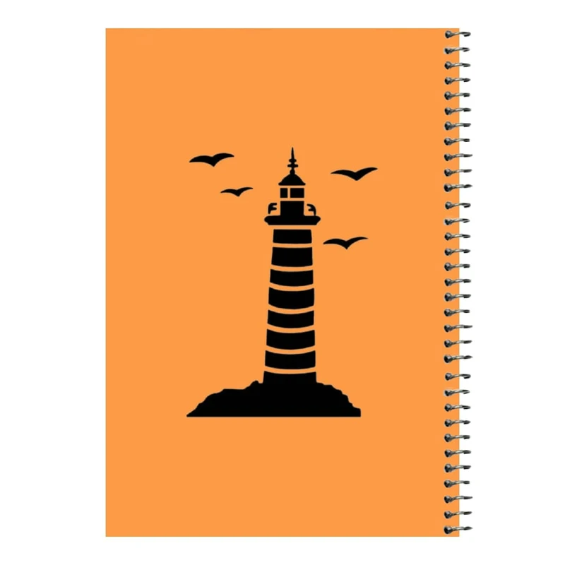 دفتر مشق 80 برگ اس جی مدل فانوس دریایی   