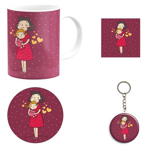 ست هدیه ماگ طرح روز مادر کد M5