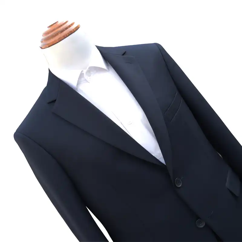 کت و شلوار مردانه مدل یقه انگلیسی گاباردین رنگ سرمه ای تیره