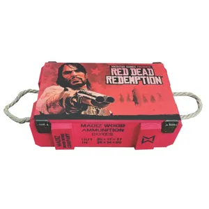 جعبه هدیهطرح red dead rdemption 2 مدل جعبه مهمات کد 04