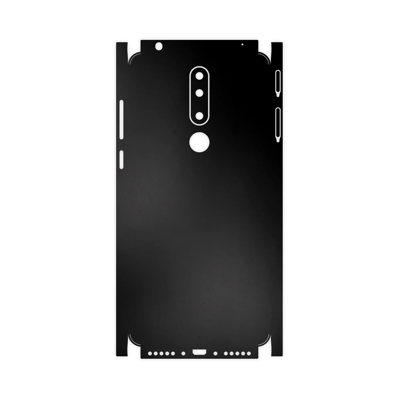 برچسب پوششی ماهوت مدل Black-Matte-FullSkin مناسب برای گوشی موبایل نوکیا 3.1 Plus