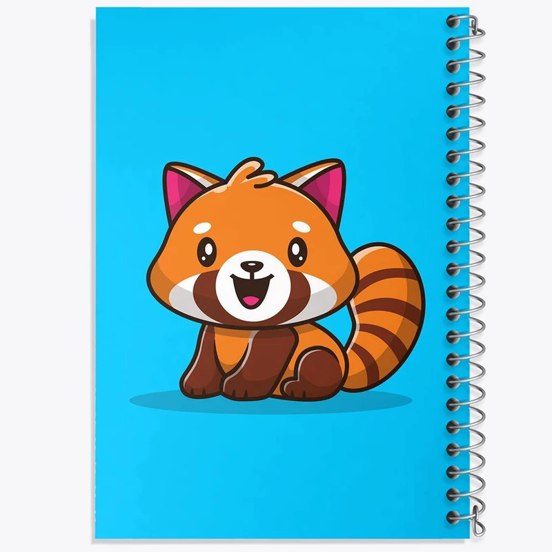 دفتر مشق 50 برگ خندالو مدل حیوانات بامزه پاندای قرمز کد 29636