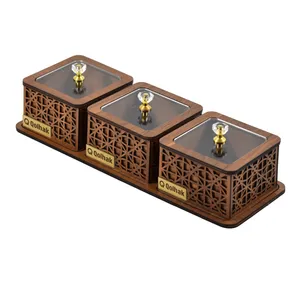 قندان قلهک مدل یاس مجموعه سه عددی