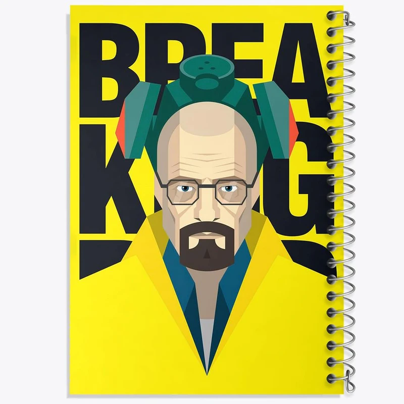 دفتر شطرنجی 50 برگ خندالو طرح والتر وایت سریال بریکینگ بد Breaking Bad کد 13288