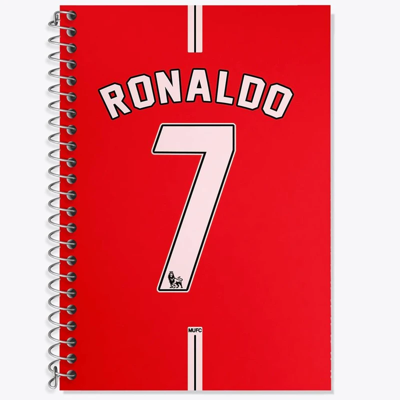 دفتر زبان 50 برگ خندالو مدل سه خط طرح کریستیانو رونالدو کد 13930