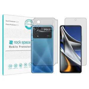 Rockspace transparent screen protector HyGEL model suitable for Xiaomi Poco X4 Pro 5G mobile phone with back protector