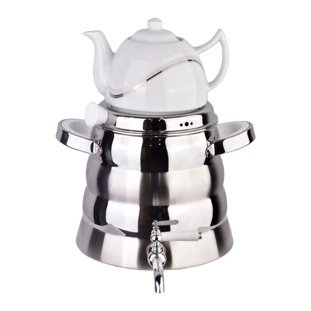 ست کتری و قوری مدل UN-7248 Luxury گنجایش کتری 5.5 لیتر گنجایش قوری 1 لیتر 