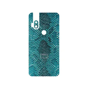 MAHOOT Blue Snake Skin Cover Sticker for Motorola One Hyper