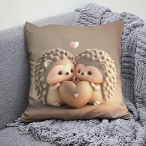 کوسن پاد آفرین مدل جوجه تیغی طرح عاشقانه B662