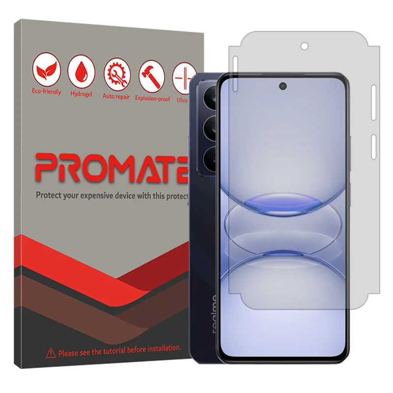 محافظ صفحه نمایش شفاف پرومیت مدل هیدروژلی مناسب برای گوشی موبایل ریلمی C75x