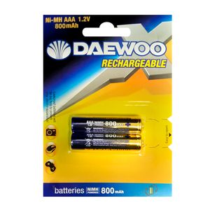 باتری نیم قلمی قابل شارژ دوو مدل Rechargeable 800mAh بسته 2 عددی