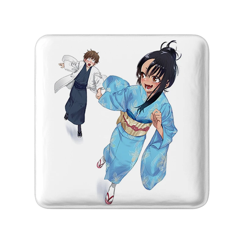 مگنت خندالو طرح ناگاتارو و نائوتو انیمه ناگاتورو مدل مربعی کد 34005